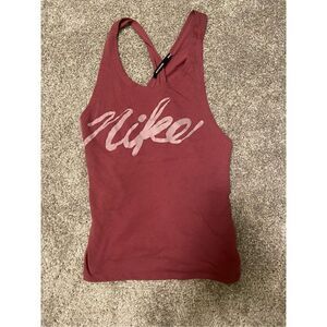 Nike Dri Fit Womens open back tank top size Medium